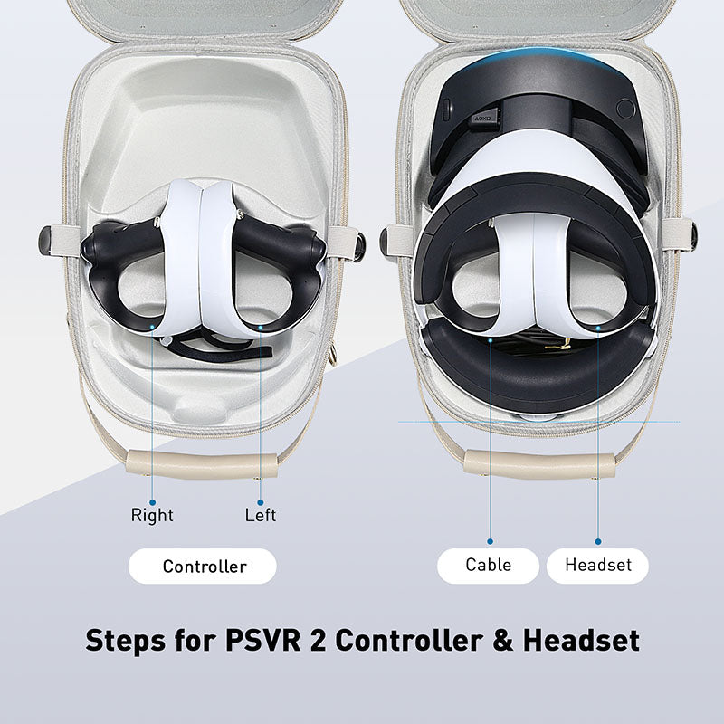 Grey Carrying Case Compatible With PlayStation VR2 Grey Carrying Case Compatible With PlayStation VR2